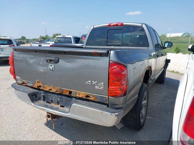 2008 Dodge Ram 1500 Slt Quad Cab მანქანა იყიდება აუქციონზე, vin: 1D7HU18248S625347, აუქციონის ნომერი: 20270212