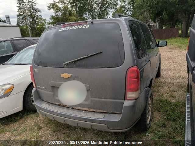 2007 Chevrolet Uplander Lt მანქანა იყიდება აუქციონზე, vin: 1GNDU33177D107763, აუქციონის ნომერი: 20270225