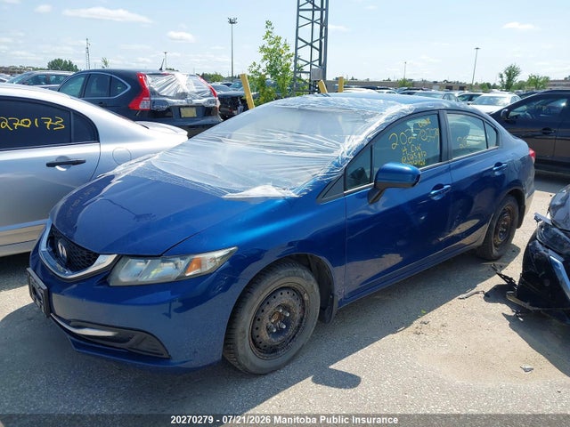 Honda Civic Lx 2014 2HGFB2F4XEH025812 Image 2