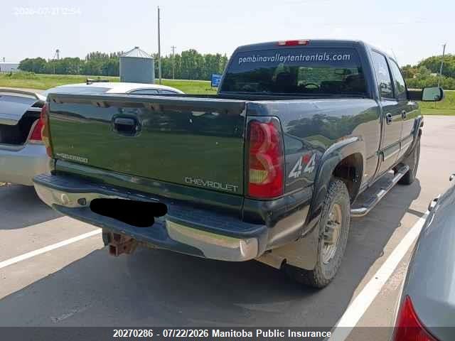 20270286 :رقم المزاد ، 1GCGK23U34F259345 vin ، 2004 Chevrolet Silverado 2500 Hd Crew Cab مزاد بيع