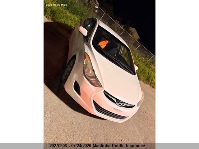 Aukcja sprzedaży 2013 Hyundai Elantra Gl, vin: 5NPDH4AE0DH171318, numer aukcji: 20270308