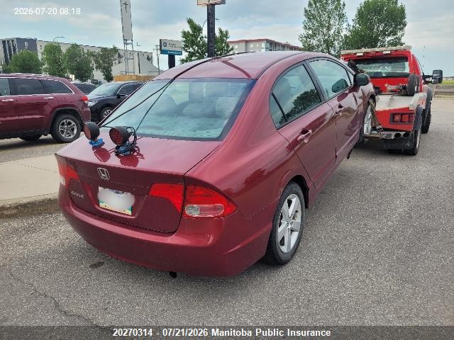 Продажа на аукционе авто 2006 Honda Civic Lx, vin: 2HGFA16566H004396, номер лота: 20270314