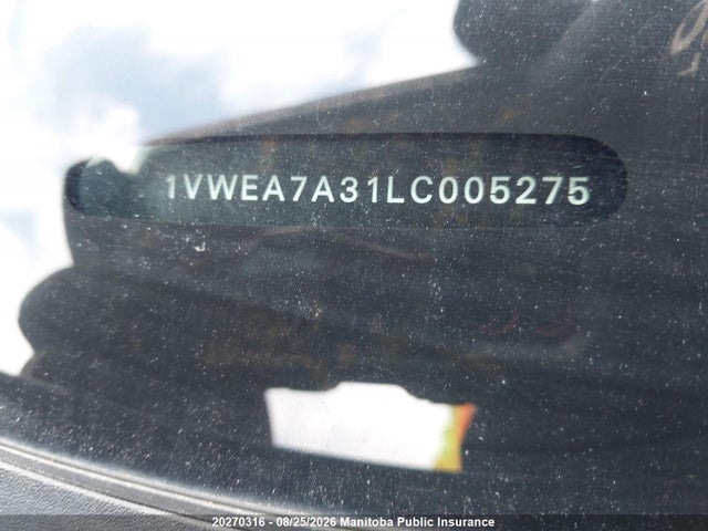 1VWEA7A31LC005275 Volkswagen Passat Execline 2.0 Tsi