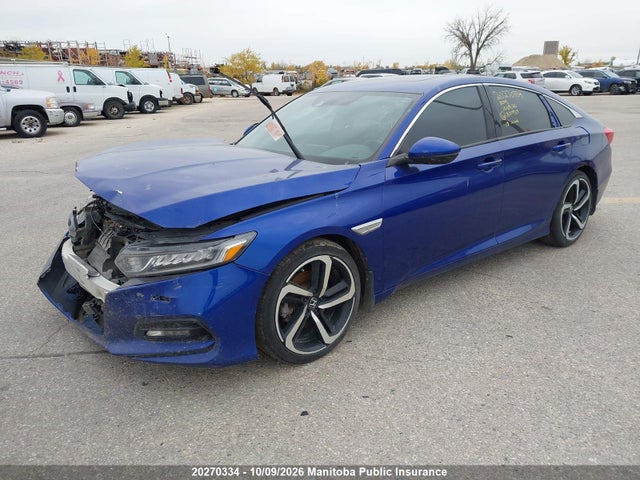 20270334 :رقم المزاد ، 1HGCV1F36JA800935 vin ، 2018 Honda Accord Sport مزاد بيع