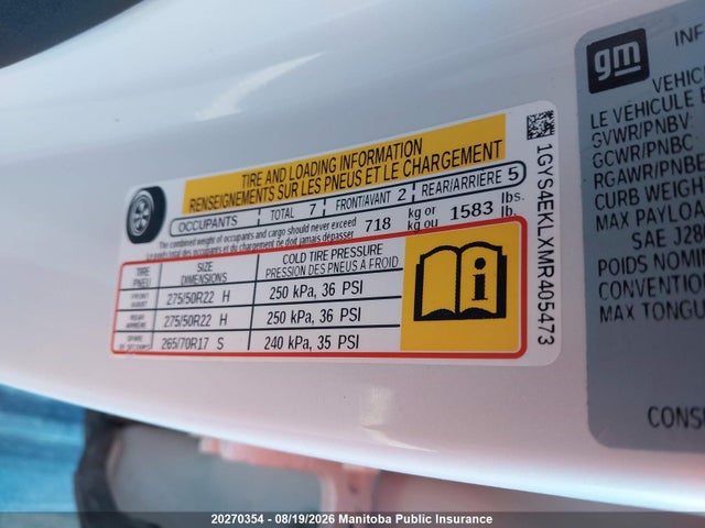 Cadillac Escalade 2021 1GYS4EKLXMR405473 Image 9