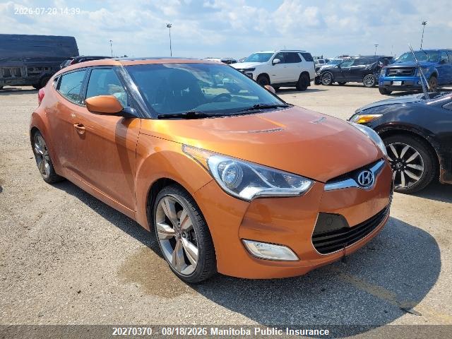 20270370 :رقم المزاد ، KMHTC6ADXDU150734 vin ، 2013 Hyundai Veloster مزاد بيع