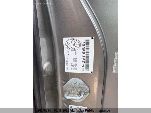 Продаж на аукціоні авто 2003 Acura Rsx Premium, vin: JH4DC54813C800653, номер лоту: 20270394