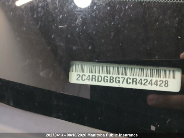 20270413 :رقم المزاد ، 2C4RDGBG7CR424428 vin ، 2012 Dodge Grand Caravan Se مزاد بيع