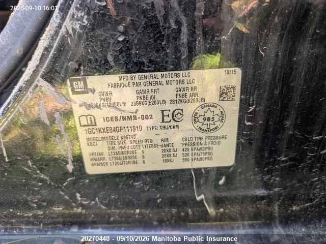 1GC1KXE84GF111910 Chevrolet Silverado 2500 Hd Ltz Crew Cab