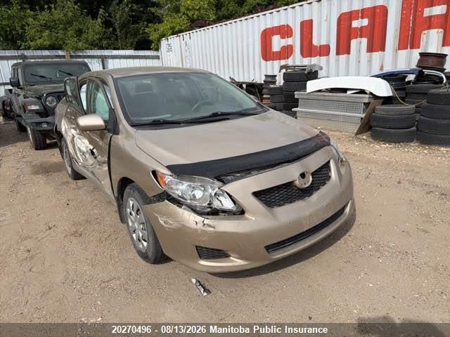 2009 Toyota Corolla Ce მანქანა იყიდება აუქციონზე, vin: 2T1BU40E49C025261, აუქციონის ნომერი: 20270496