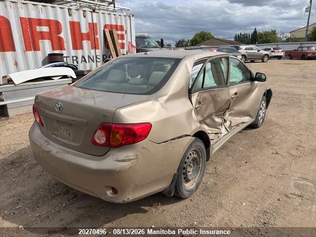 2009 Toyota Corolla Ce მანქანა იყიდება აუქციონზე, vin: 2T1BU40E49C025261, აუქციონის ნომერი: 20270496