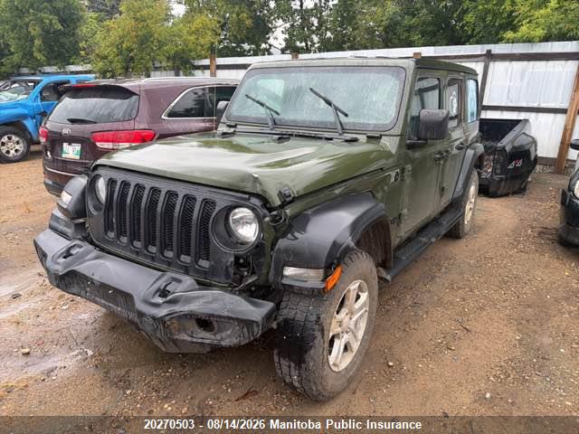 Продажа на аукционе авто 2021 Jeep Wrangler Unlimited Sport, vin: 1C4HJXDN1MW796095, номер лота: 20270503