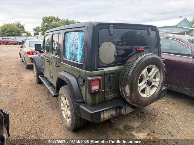 Продажа на аукционе авто 2021 Jeep Wrangler Unlimited Sport, vin: 1C4HJXDN1MW796095, номер лота: 20270503