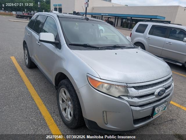 2011 Ford Edge Sel მანქანა იყიდება აუქციონზე, vin: 2FMDK4JC0BBA43763, აუქციონის ნომერი: 20270540