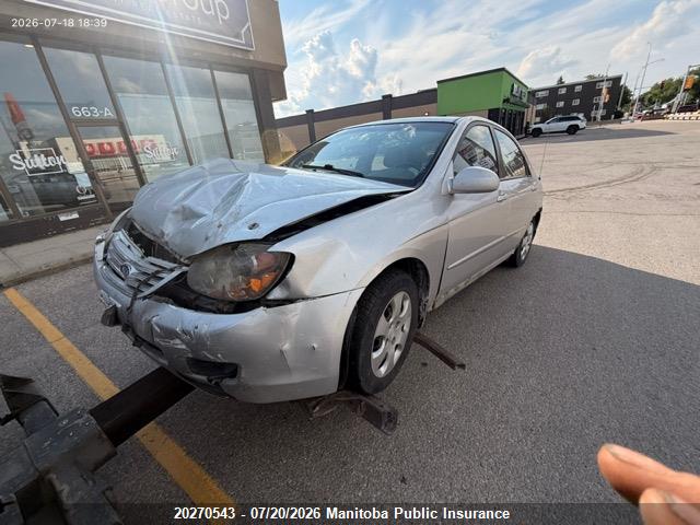 Aukcja sprzedaży 2007 Kia Spectra Lx, vin: KNAFE121075490005, numer aukcji: 20270543