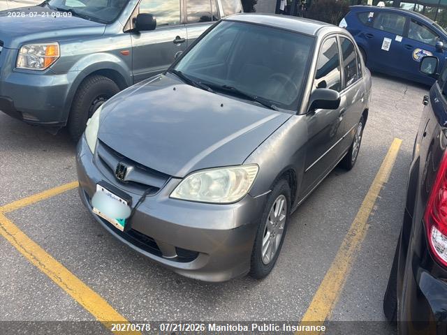 Aukcja sprzedaży 2005 Honda Civic Ex, vin: 2HGES16335H035336, numer aukcji: 20270578