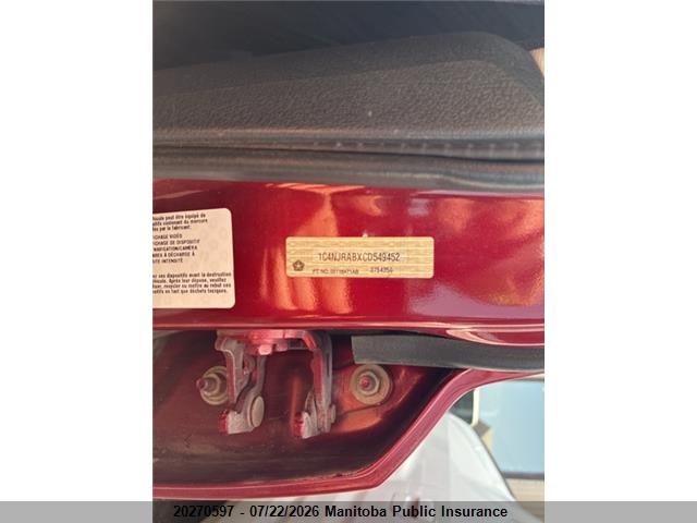 Aukcja sprzedaży 2012 Jeep Patriot Sport, vin: 1C4NJRABXCD549452, numer aukcji: 20270597