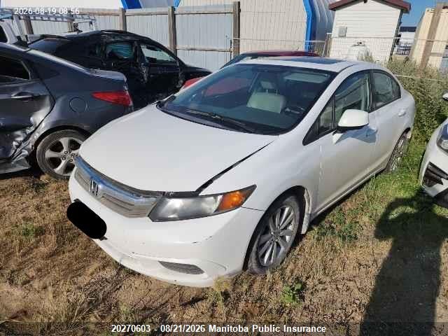 20270603 :رقم المزاد ، 2HGFB2F95CH113417 vin ، 2012 Honda Civic Ex-l مزاد بيع
