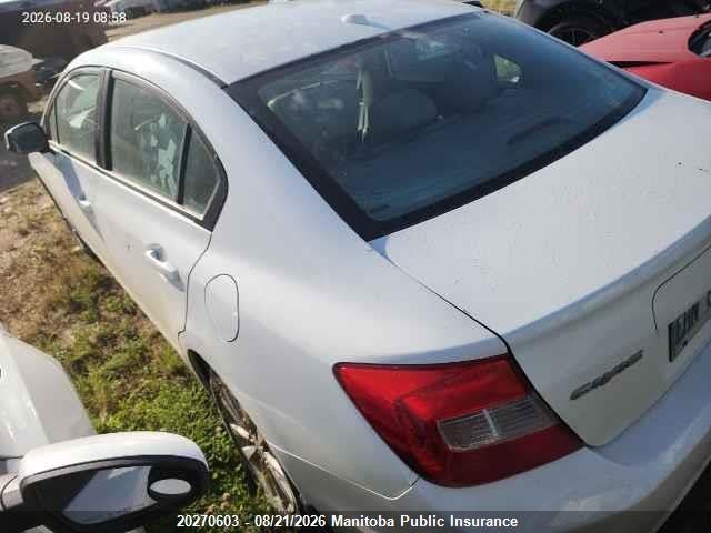 20270603 :رقم المزاد ، 2HGFB2F95CH113417 vin ، 2012 Honda Civic Ex-l مزاد بيع
