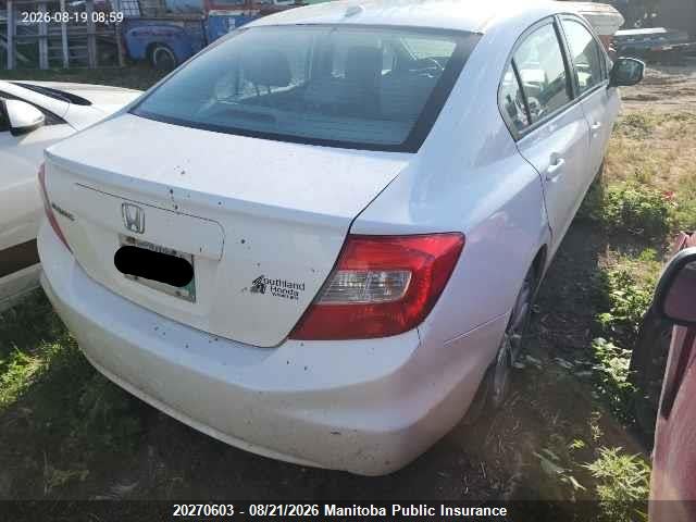 20270603 :رقم المزاد ، 2HGFB2F95CH113417 vin ، 2012 Honda Civic Ex-l مزاد بيع