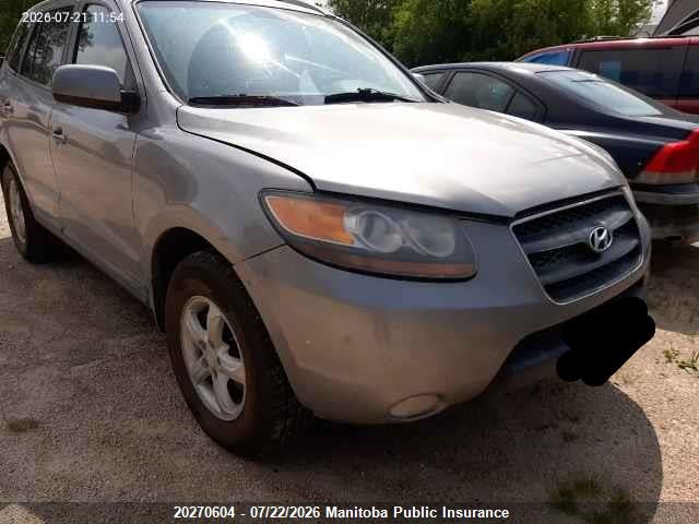 2007 Hyundai Santa Fe Gl მანქანა იყიდება აუქციონზე, vin: 5NMSG73E57H068681, აუქციონის ნომერი: 20270604
