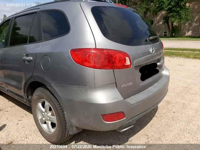 20270604 :رقم المزاد ، 5NMSG73E57H068681 vin ، 2007 Hyundai Santa Fe Gl مزاد بيع