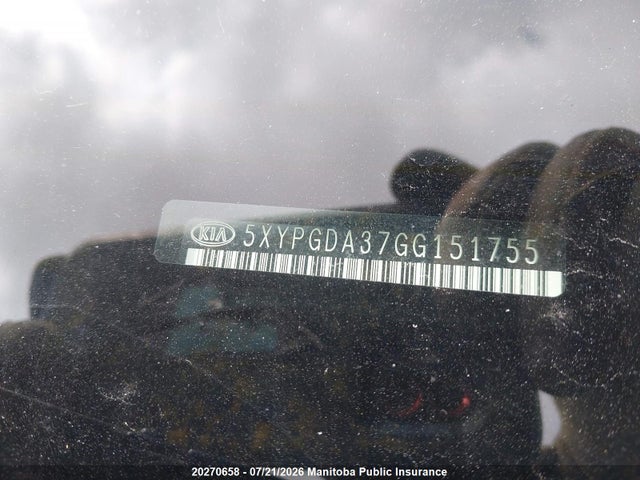 KIA SORENTO LX 2016 5XYPGDA37GG151755 Image 9
