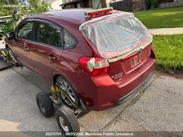 20270701 :رقم المزاد ، JF1GPAC61CH236121 vin ، 2012 Subaru Impreza 2.0i مزاد بيع