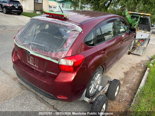 20270701 :رقم المزاد ، JF1GPAC61CH236121 vin ، 2012 Subaru Impreza 2.0i مزاد بيع
