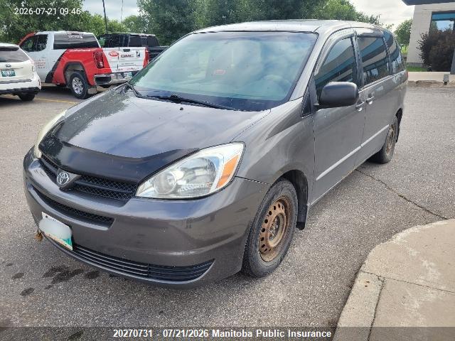 Продаж на аукціоні авто 2005 Toyota Sienna Ce V6, vin: 5TDZA29C45S301002, номер лоту: 20270731