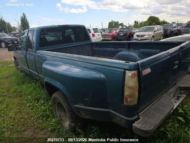 20270733 :رقم المزاد ، 1GCHC39F0VF005092 vin ، 1997 Chevrolet C/r 30/3500 4+cab مزاد بيع
