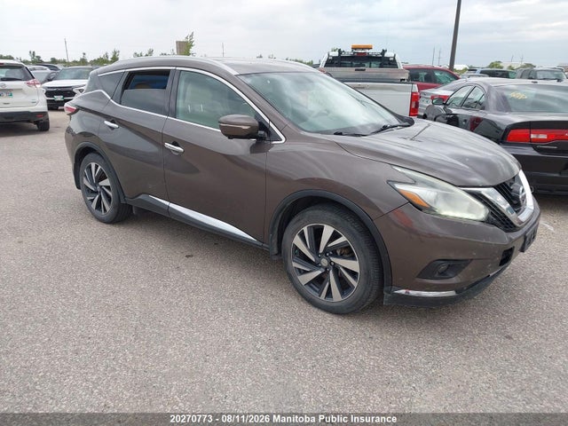 Aukcja sprzedaży 2015 Nissan Murano Platinum, vin: 5N1AZ2MH9FN222484, numer aukcji: 20270773