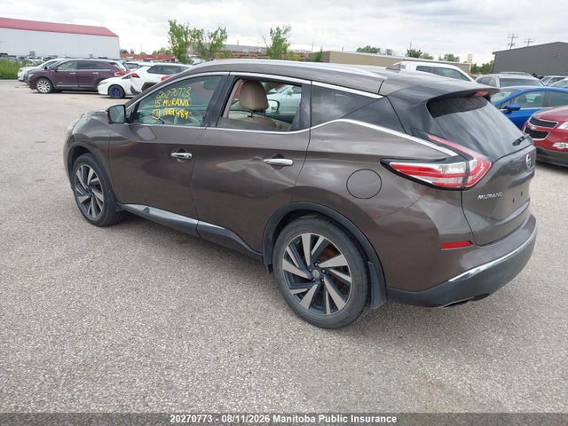 Aukcja sprzedaży 2015 Nissan Murano Platinum, vin: 5N1AZ2MH9FN222484, numer aukcji: 20270773