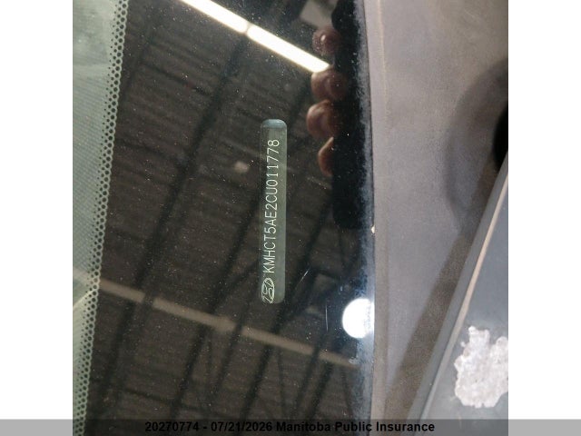 20270774 :رقم المزاد ، KMHCT5AE2CU011778 vin ، 2012 Hyundai Accent Gl مزاد بيع