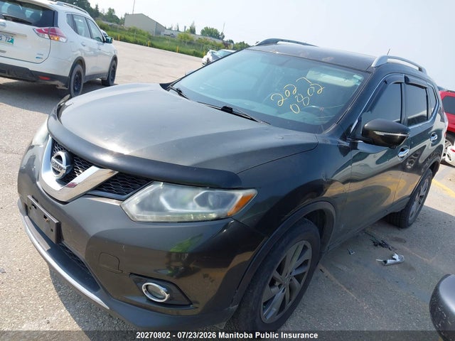 2015 Nissan Rogue Sl მანქანა იყიდება აუქციონზე, vin: 5N1AT2MV8FC877626, აუქციონის ნომერი: 20270802