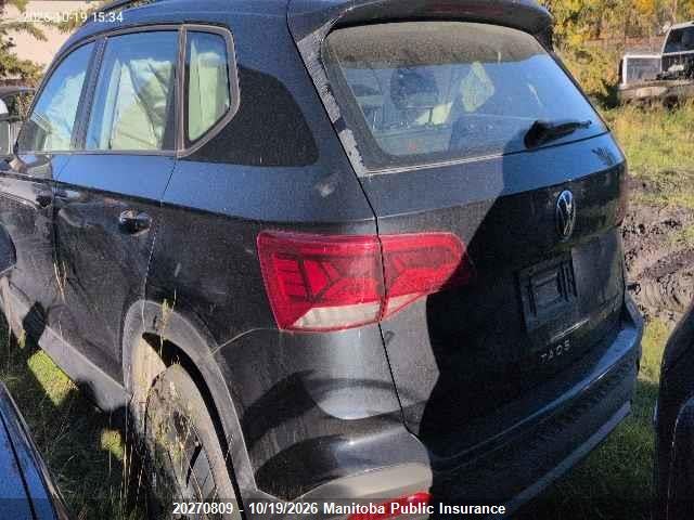 20270809 :رقم المزاد ، 3VVGX7B27RM089983 vin ، 2024 Volkswagen Taos Trendline 1.5 Tsi مزاد بيع
