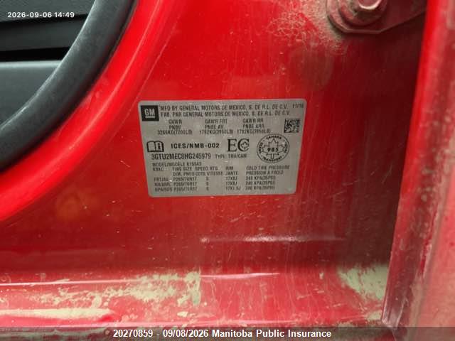 GMC Sierra 1500 Sle Crew Cab 2017 3GTU2MEC8HG245979 Image 9