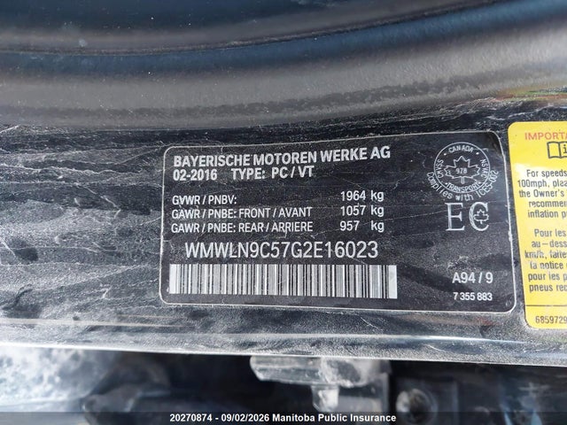 Продажа на аукционе авто 2016 Mini Cooper Clubman, vin: WMWLN9C57G2E16023, номер лота: 20270874