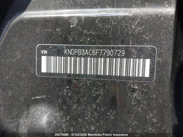 20270888 :رقم المزاد ، KNDPB3AC6F7790729 vin ، 2015 Kia Sportage Lx مزاد بيع