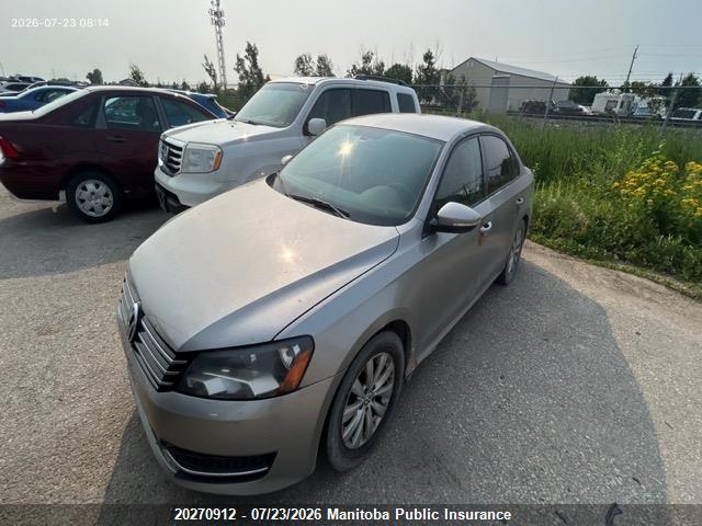 Auction sale of the 2012 Volkswagen Passat 2.5, vin: 1VWAH7A38CC022391, lot number: 20270912