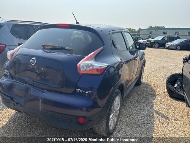 2016 Nissan Juke Sv მანქანა იყიდება აუქციონზე, vin: JN8AF5MV9GT652151, აუქციონის ნომერი: 20270915
