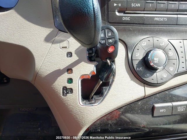 2012 Toyota Sienna Le V6 მანქანა იყიდება აუქციონზე, vin: 5TDKK3DC9CS256809, აუქციონის ნომერი: 20270930