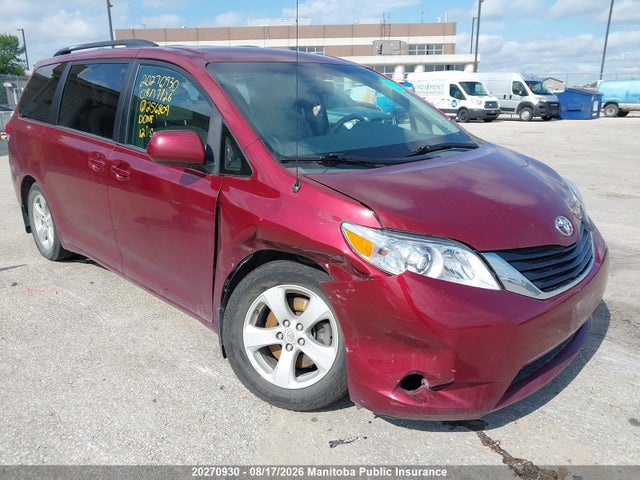 2012 Toyota Sienna Le V6 მანქანა იყიდება აუქციონზე, vin: 5TDKK3DC9CS256809, აუქციონის ნომერი: 20270930
