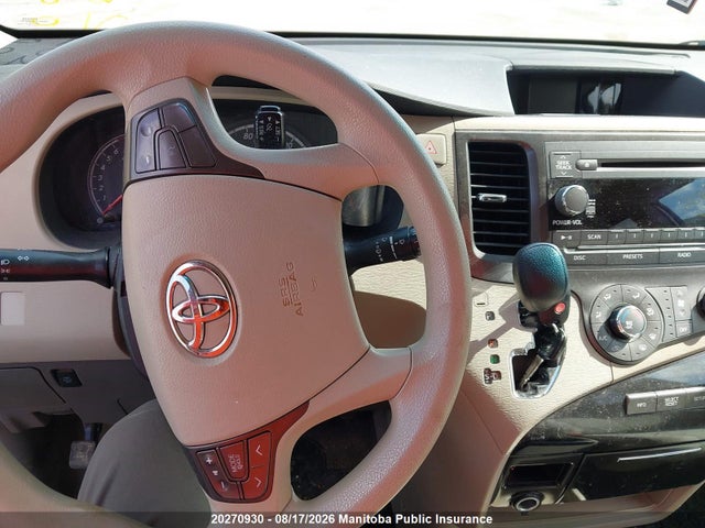 2012 Toyota Sienna Le V6 მანქანა იყიდება აუქციონზე, vin: 5TDKK3DC9CS256809, აუქციონის ნომერი: 20270930