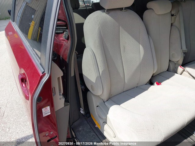 2012 Toyota Sienna Le V6 მანქანა იყიდება აუქციონზე, vin: 5TDKK3DC9CS256809, აუქციონის ნომერი: 20270930