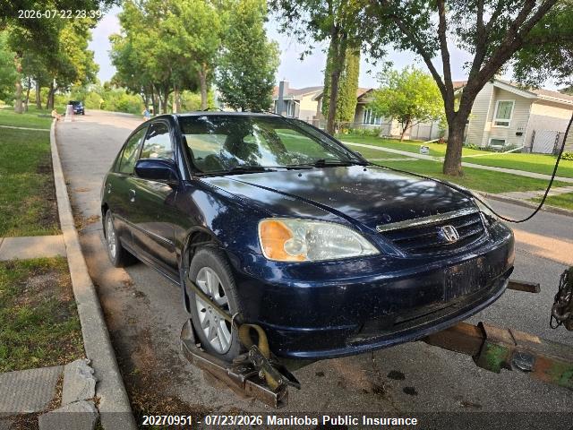 2002 Honda Civic Lx მანქანა იყიდება აუქციონზე, vin: 2HGES168X2H930037, აუქციონის ნომერი: 20270951