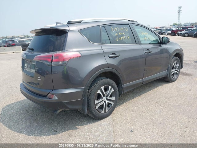 20270953 :رقم المزاد ، 2T3BFREV6GW469518 vin ، 2016 Toyota Rav4 Le مزاد بيع