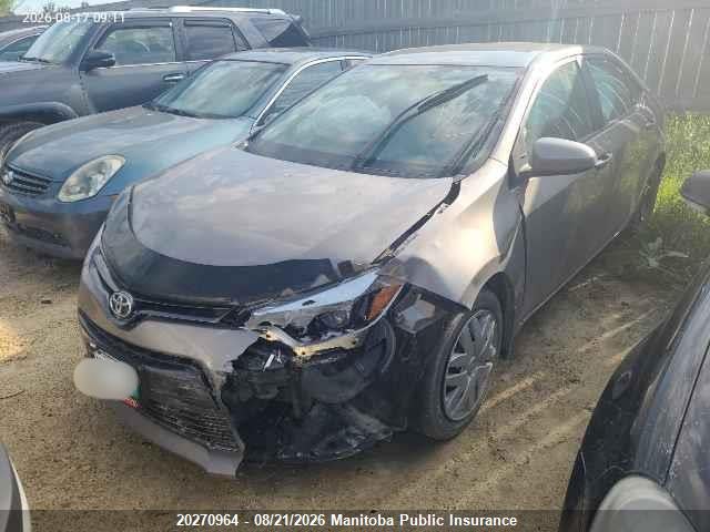 2T1BURHE3GC661071 Toyota COROLLA LE
