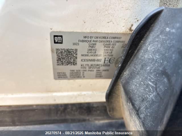 Aukcja sprzedaży 2024 Chevrolet Trax 2rs, vin: KL77LJE21RC148916, numer aukcji: 20270974