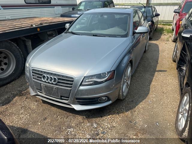 2011 Audi A4 2.0t Quattro მანქანა იყიდება აუქციონზე, vin: WAUFFCFL1BN022409, აუქციონის ნომერი: 20270995